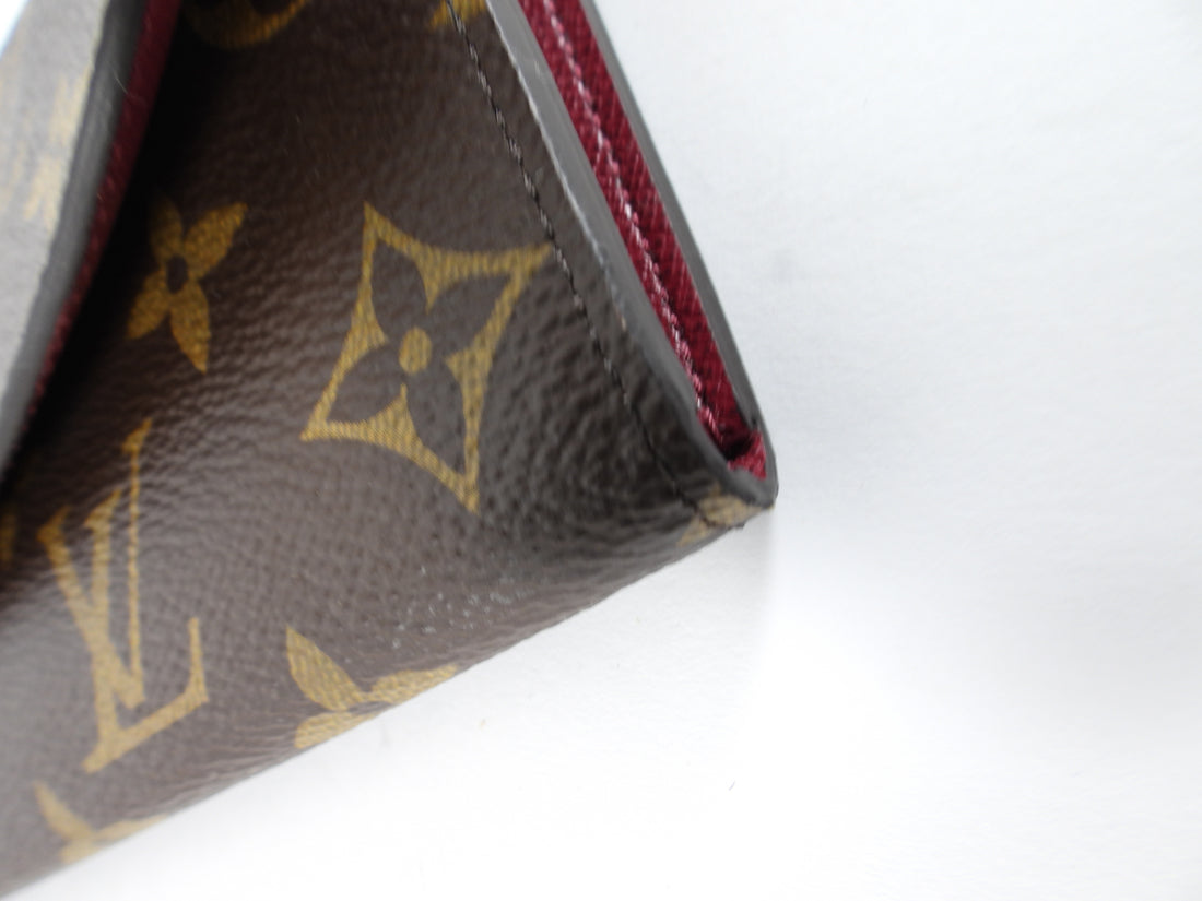 Louis Vuitton Monogram Coated Canvas Emilie Wallet