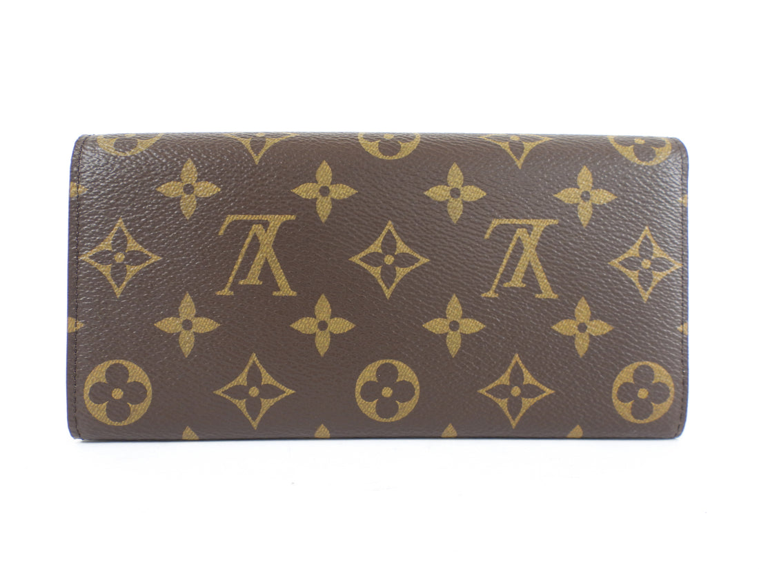 Louis Vuitton Monogram Coated Canvas Emilie Wallet