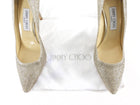 Jimmy Choo Light champagne Gold Glitter Pointed Pumps - 40