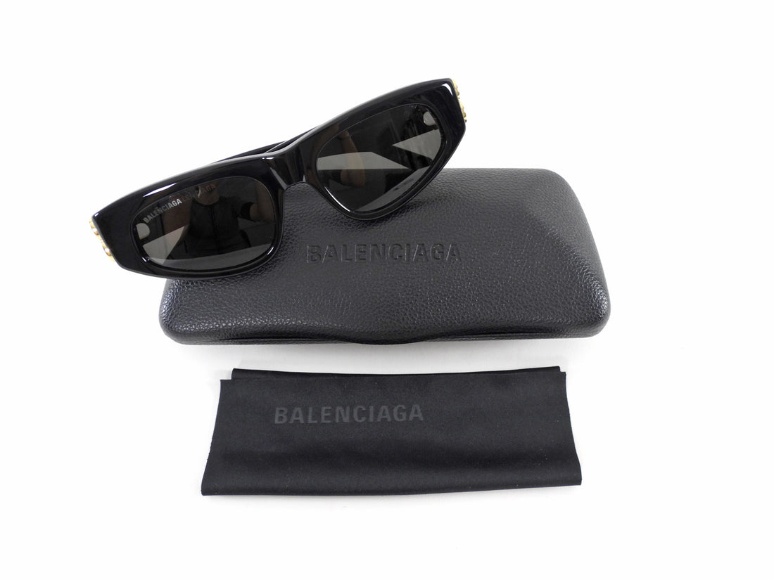 Balenciaga Black BB Cat Eye Sunglasses