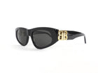 Balenciaga Black BB Cat Eye Sunglasses