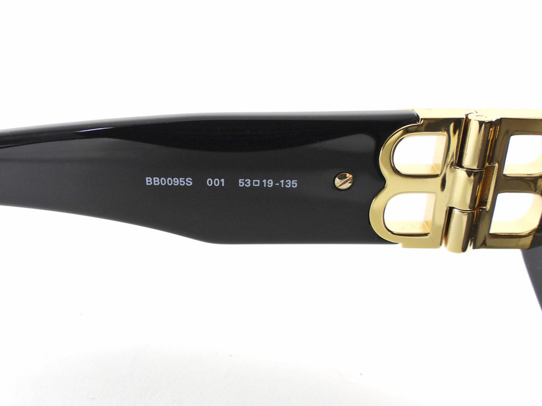 Balenciaga Black BB Cat Eye Sunglasses