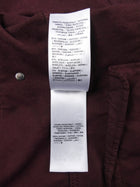 Ferragamo Plum Burgundy Velvet Distressed Jean Jacket - IT 42 / 6