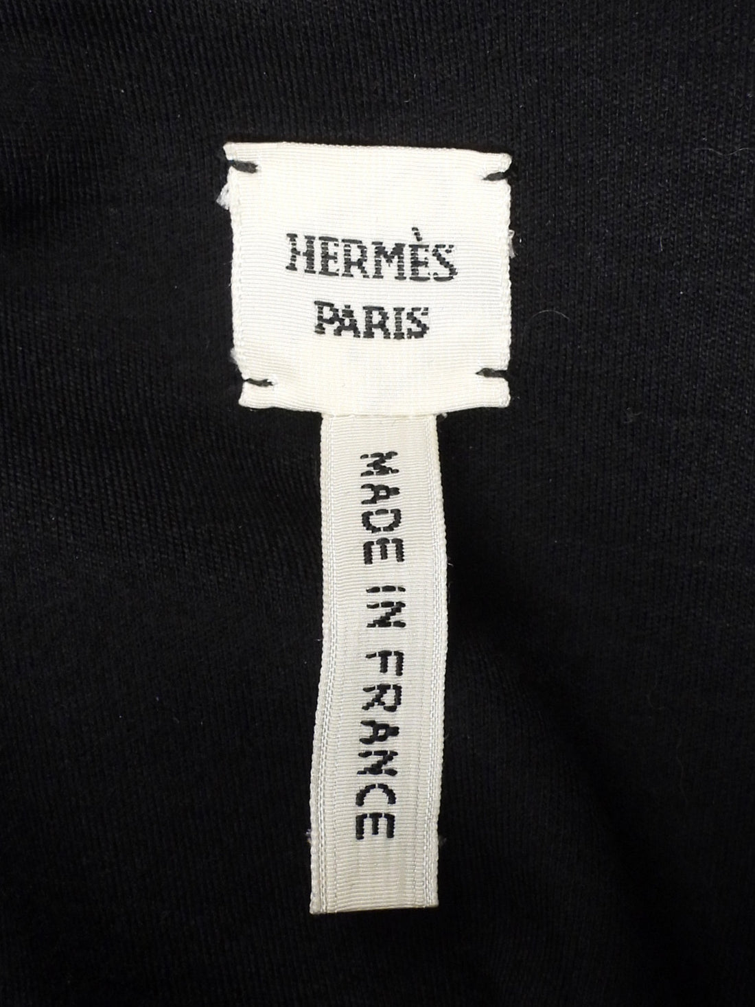Hermes Black Leather Long Sleeve Shirt with Side Neck Buttons - FR 40 / 8 M