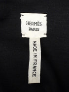 Hermes Black Leather Long Sleeve Shirt with Side Neck Buttons - FR 40 / 8 M