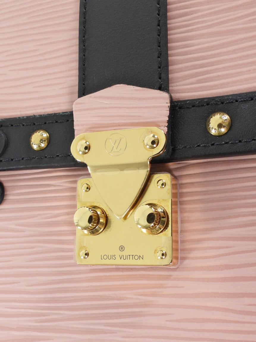 Louis Vuitton Rose Ballerine Epi Leather Vertical Trunk Pochette Shoulder Bag