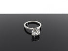 Cushion Brilliant 3 Carat Diamond Solitaire Platinum Engagement Ring - 5