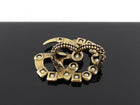 Gucci Aged Gold Multicolor Bijoux Double G Oversized Double Finger Ring - M