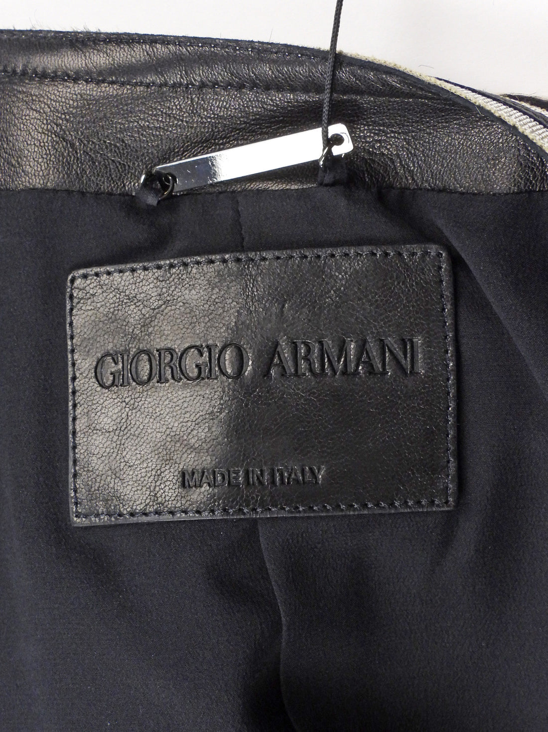 Giorgio Armani Brown Leather Crop Pocket Aviator Jacket -  IT42 / 6 / M