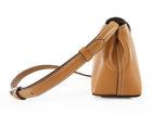Toteme Tan Pebble Grain Leather T-Lock Clutch Shoulder Bag