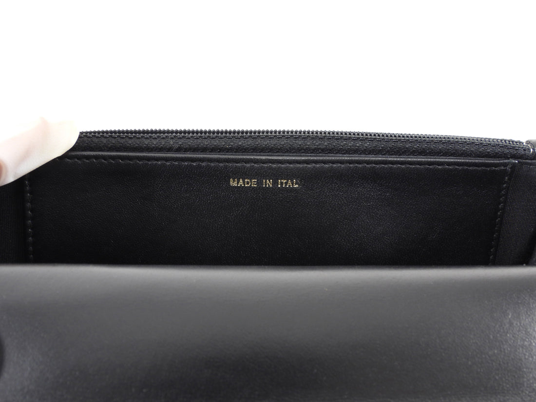 Chanel Black GHW Quilted Lambskin Trendy Wallet on Chain
