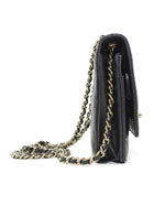Chanel Black GHW Quilted Lambskin Trendy Wallet on Chain