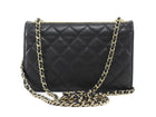 Chanel Black GHW Quilted Lambskin Trendy Wallet on Chain