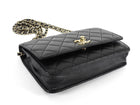 Chanel Black GHW Quilted Lambskin Trendy Wallet on Chain