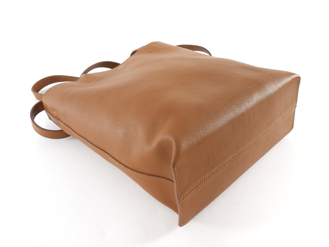 A.P.C. Tan Brown Medium Cabas Maiko Tote