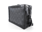 Louis Vuitton Black Grey Monogram Eclipse Coated Canvas Soft Trunk Crossbody Bag