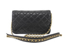 Chanel Black Quilted Leather 19 Chain CC Wallet on Chain