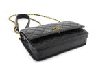 Chanel Black Quilted Leather 19 Chain CC Wallet on Chain