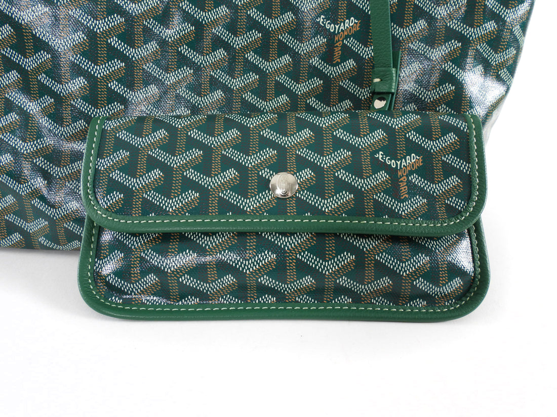 Goyard Green Goyardine Boheme Hobo Shoulder Bag