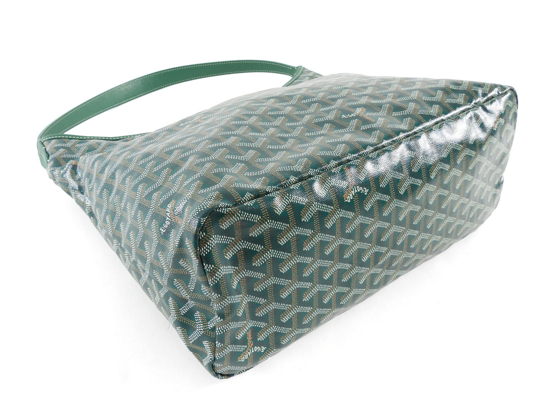 Goyard Green Goyardine Boheme Hobo Shoulder Bag