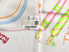 Hermes Pearl Grey Multicolor Funny Ice Cream Silk Scarf 70cm