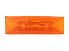 Hermes Vintage 1998 Orange Souvenir De L'Exposition Transparent Vinyl Kelly Bag