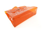 Hermes Vintage 1998 Orange Souvenir De L'Exposition Transparent Vinyl Kelly Bag