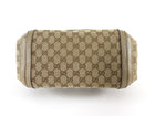 Gucci GG Canvas Metallic Taupe Leather Bella Braided Hobo Bag