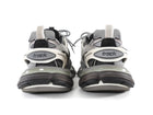 Balenciaga Grey and White Combo Track Sneakers - 36