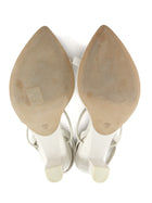 3.1 Phillip Lim Ivory Lambskin Pointed Block Heel Verona Sandals - 38 / 7.5