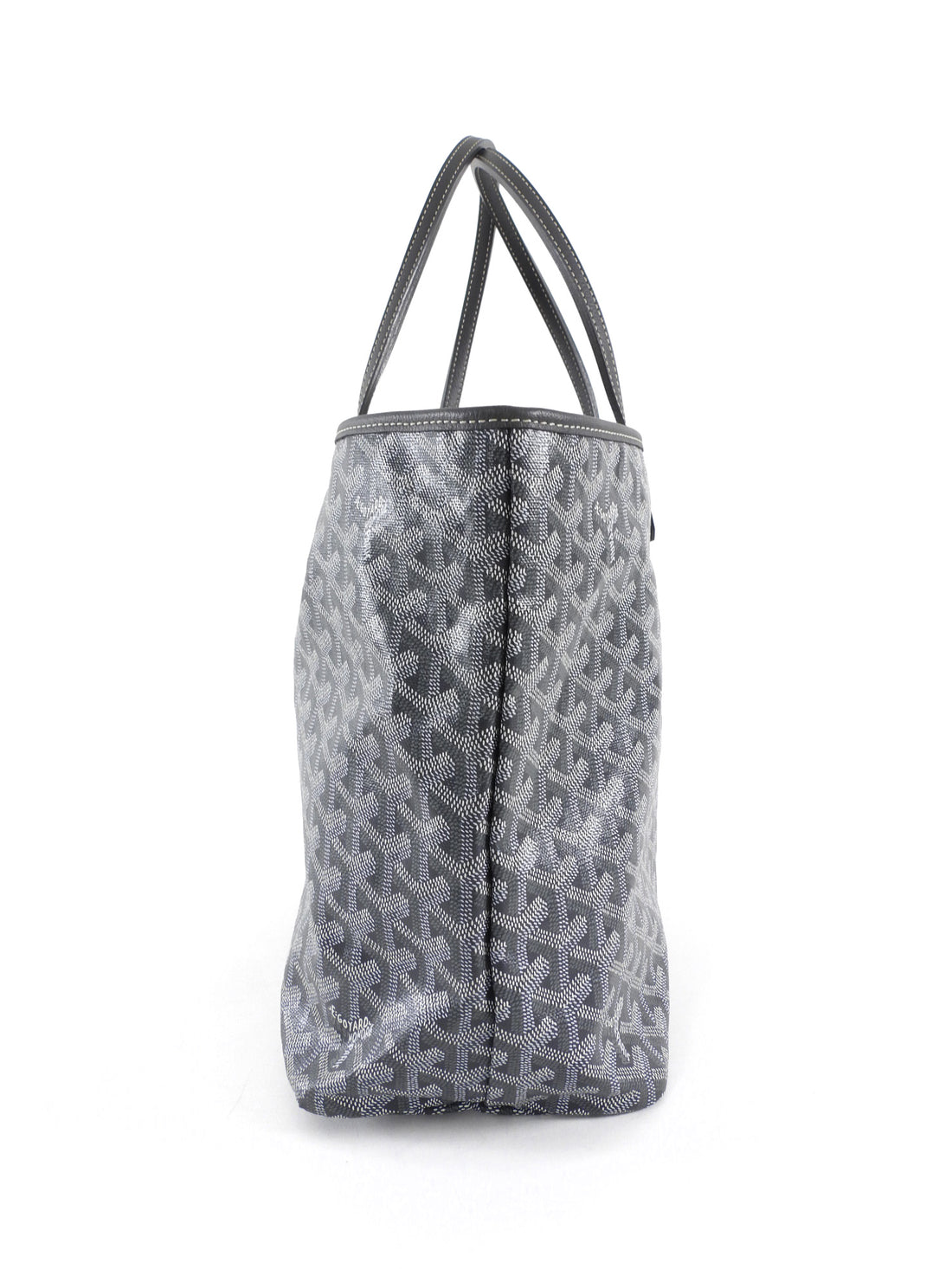 Goyard Grey Goyardine Coated Canvas Saint Louis PM Tote with Pouch