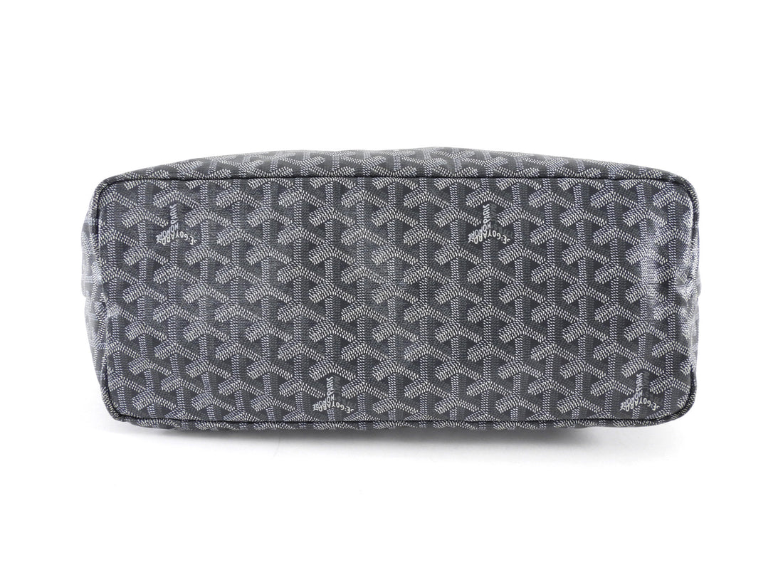 Goyard Grey Goyardine Coated Canvas Saint Louis PM Tote with Pouch