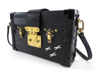Louis Vuitton Black Epi Leather Petite Malle Bag