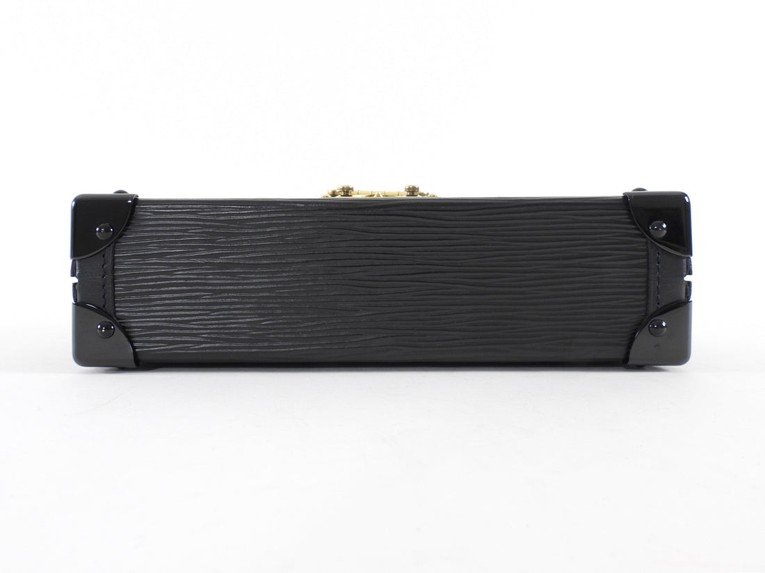Louis Vuitton Black Epi Leather Petite Malle Bag