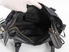 Balenciaga Black Lambskin Leather Classic Motocross First Bag