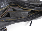 Balenciaga Black Lambskin Leather Classic Motocross First Bag