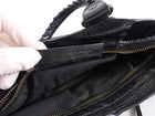 Balenciaga Black Lambskin Leather Classic Motocross First Bag