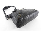 Balenciaga Black Lambskin Leather Classic Motocross First Bag