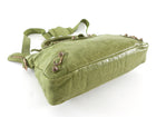 Balenciaga Light Olive Green Lambskin Leather Motocross Giant 12 First Bag