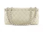 Chanel Seoul Coco Ivory Beige Quilted Lambskin Jumbo Rain Flap Bag