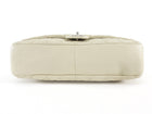 Chanel Seoul Coco Ivory Beige Quilted Lambskin Jumbo Rain Flap Bag