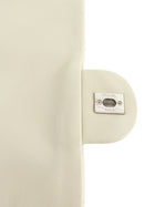 Chanel Seoul Coco Ivory Beige Quilted Lambskin Jumbo Rain Flap Bag