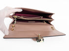 Bvlgari Taupe Brown Leather Medium Serpenti Forever Flap Bag
