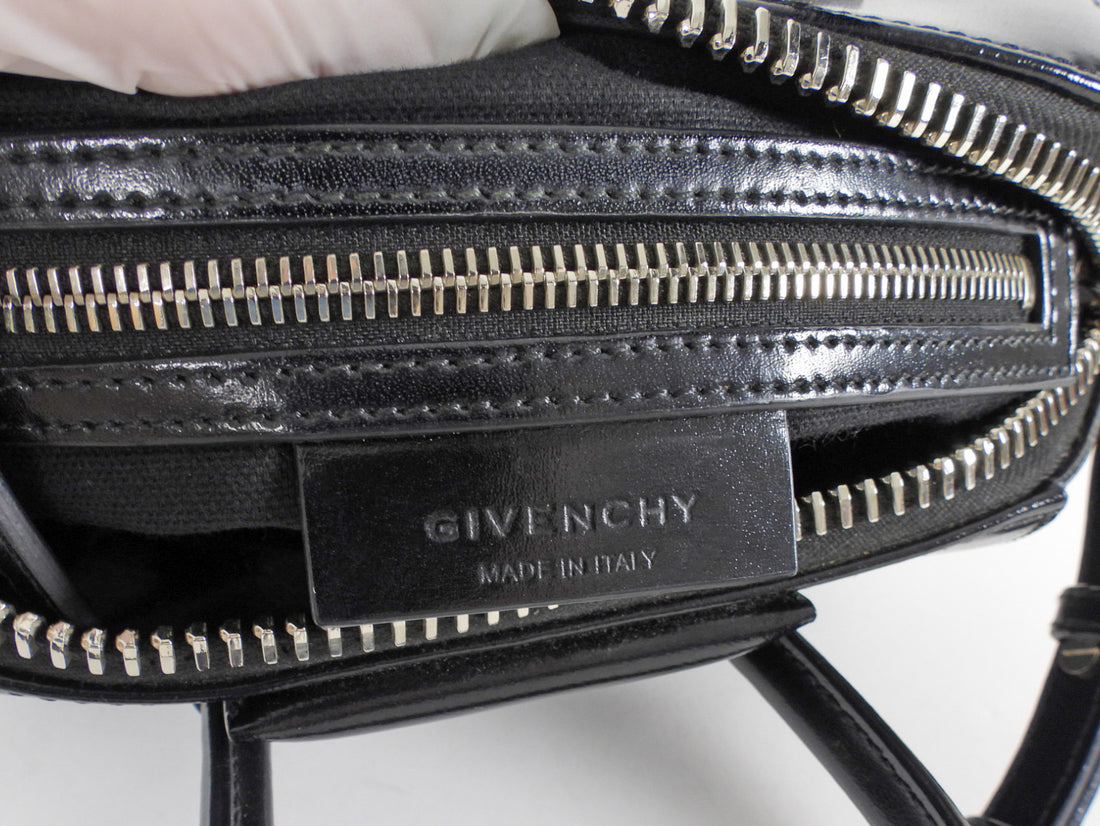 Givenchy Black Leather Mini Antigona Two Way Bag