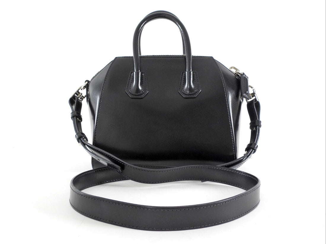 Givenchy Black Leather Mini Antigona Two Way Bag