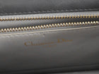 Christian Dior Slate Grey Ceramic Effect Deerskin Diorama Club Flap Chain Shoulder Bag