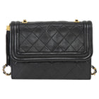 Chanel Black 2006 Vintage Quilted Lambskin Tassel Flap Chain Bag