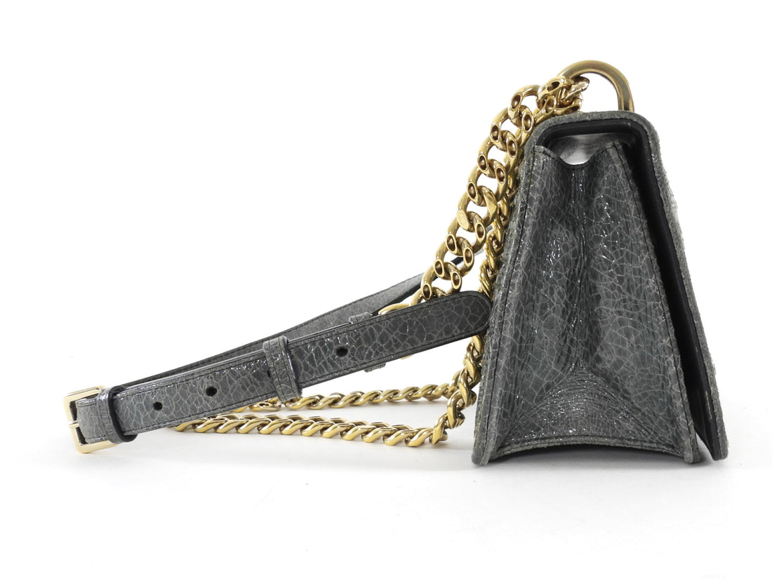 Christian Dior DIORAMA ディオラマ チェーンシバッグ Christian Dior Slate Grey Ceramic Effect Deerskin Diorama Club