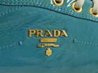 Prada Teal Patent Leather Sneaker - 37