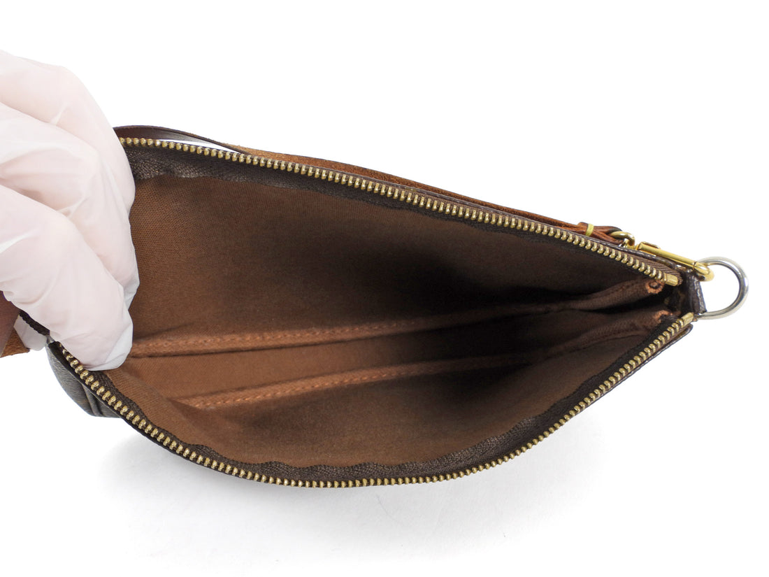 Louis Vuitton Brown 2001 Vintage Monogram Pochette Accessoires Bag
